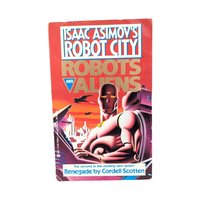 Isaac Asimov's Robots and Aliens Book Lot, Vintage Robot City Sci Fi Series, 80s 90s Paperback Set, Asimov Universe Novels