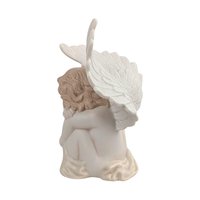 1997 SCS Angel Figurine, Ceramic Cherub, Vintage Home Decor, Guardian Angel Gift, Collectible Angel