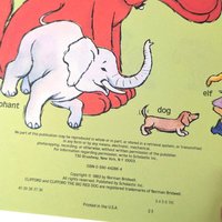 Vintage Clifford the Big Red Dog Book Set, 1980s Scholastic Softcover Pair, Children's ABC and Parade Stories