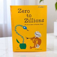 Vintage 1972 Zero to Zillions Number Magic Book Arrow Softcover Illustrated Math for Kids Educational Gift