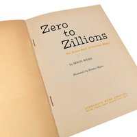 Vintage 1972 Zero to Zillions Number Magic Book Arrow Softcover Illustrated Math for Kids Educational Gift