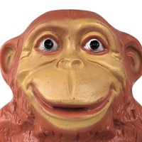 Vintage Wing Inc. Plastic Monkey Bank | Nostalgic Coin Savings | Retro Toy Gift | 10.5 Inches