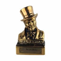 Vintage Old Mr. Boston Whiskey Decanter & 1969 Ezra Brooks Churchill Iron Curtain Speech Decanter, Empty, Collectible Barware, History Buff