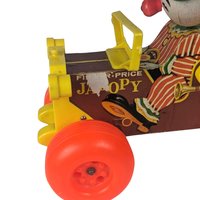 Vintage Fisher Price Toy Lot: Jalopy Pull Toy, Chatter Phone, Hickory Dickory Radio - Classic Toys, Retro Decor, Gift for Child, Collector