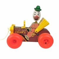 Vintage Fisher Price Jalopy Pull Toy | Classic Wooden Toy Car | Collectible Toy | 1960s Toy | Gift for Toddler