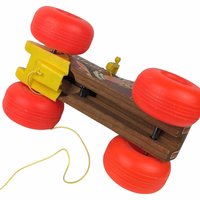 Vintage Fisher Price Jalopy Pull Toy | Classic Wooden Toy Car | Collectible Toy | 1960s Toy | Gift for Toddler