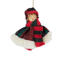 Vintage Christmas Ornament Lot: Doll Head Caroler, Angel, Dept. 56 Santa, Elf - Holiday Decor