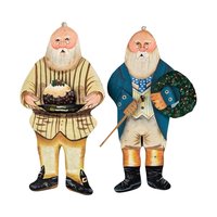 Vintage Christmas Ornament Lot: Doll Head Caroler, Angel, Dept. 56 Santa, Elf - Holiday Decor
