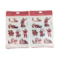 Vintage Coca Cola Christmas Lot: Hallmark Stickers, Stocking, Figurine, Ornaments - Holiday Collectibles