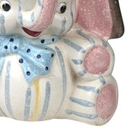 Vintage Napco Ceramic Elephant Planter | Nursery Decor | Baby Shower Gift | Retro Planter | Elephant Lover
