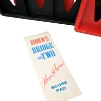 Vintage 1960s MB Chas Goren's Bridge for Two Game, Complete Card Game, Partner Bridge, Gift for Card Players, Retro Game