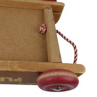 Vintage Playskool Colorol Wagon with Blocks | Wooden Pull Toy | Classic Toy | 1950s Toy | Educational Toy