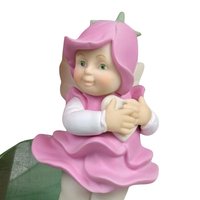 Dept. 56 Flowerpot Pair, "You're In My Heart" & "Apple Of My Eye", 2001 Figurines with Clay Pots, Vintage Home Decor, Gift for Gardeners