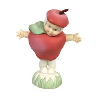 Dept. 56 Flowerpot Pair, "You're In My Heart" & "Apple Of My Eye", 2001 Figurines with Clay Pots, Vintage Home Decor, Gift for Gardeners