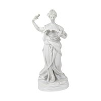 Vintage Andrea by Sadek Bisque Greek Muse Figurines, Memory & Artist Pair, 8.5" Elegant Home Decor, Gift for Art Lovers, Shelf Decor