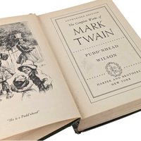 1922 Pudd'nhead Wilson, Mark Twain Complete Works, Antique Hardcover Book, Literature Gift