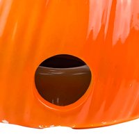 Vintage Halloween Jack O' Lantern Light, Ceramic Pumpkin, Light Up Decor, Retro Halloween, Collectible