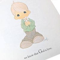 1992 Precious Moments Book, What a Wonderful World Golden Book, Collectible Children's Book, Gift for Nursery