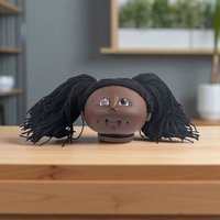 Vintage 1984 Cabbage Patch Kids Doll Head, Collectible Toy Part, Craft Supply