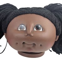 Vintage 1984 Cabbage Patch Kids Doll Head, Collectible Toy Part, Craft Supply
