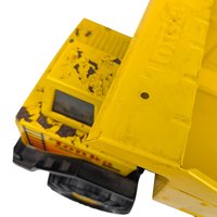 Vintage Yellow Tonka Turbo Diesel Dump Truck Toy, Classic Metal Truck for Collector, Kids Play, Construction Decor