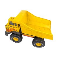 Vintage Yellow Tonka Turbo Diesel Dump Truck Toy, Classic Metal Truck for Collector, Kids Play, Construction Decor