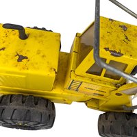 Vintage Yellow Tonka Turbo Diesel Front End Loader Toy, Classic Construction Vehicle, Collector Display, Kids Pretend Play