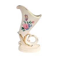 Vintage Ceramic Vases, Watering Can Vase, Duck Vase, Iridescent Vase, Gold Accents, Floral Vase, Home Decor