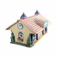 Vintage Midwest Cottontail Lane Station Lighted House | Easter Village Decor | Spring Decor | Ceramic House