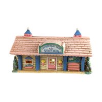 Vintage Midwest Cottontail Lane Station Lighted House | Easter Village Decor | Spring Decor | Ceramic House