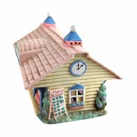 Vintage Midwest Cottontail Lane Station Lighted House | Easter Village Decor | Spring Decor | Ceramic House