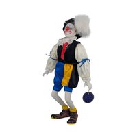 Vintage Clown Doll, Porcelain Face and Limbs, Collectible Display Doll, Whimsical Home Decor, Gift for Clown Enthusiasts