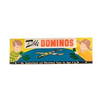 Vintage Bible Dominos Game, Religious Game, Children's Game, Sunday School Game, Educational Game, Christian Gift, Warner Press Game