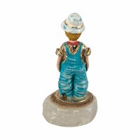 Vintage 2000 Ron Lee Rascal Clown Figurine, 4.5" Collectible Clown, Whimsical Decor, Gift for Clown Collectors