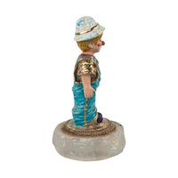 Vintage 2000 Ron Lee Rascal Clown Figurine, 4.5" Collectible Clown, Whimsical Decor, Gift for Clown Collectors