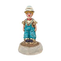 Vintage 2000 Ron Lee Rascal Clown Figurine, 4.5" Collectible Clown, Whimsical Decor, Gift for Clown Collectors
