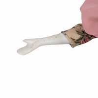 Vintage Harlequin Musical Doll, Porcelain, Floral Costume, 15.5 Inches, Collectible Doll, Working Music Box