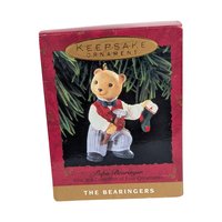 Vintage Hallmark The Bearingers Ornament Lot - 6 Piece Set with Boxes - Collectible Christmas Ornaments