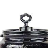 Vintage L.E. Smith Mt. Pleasant Black Glass Bean Pot with Lid | Black Amethyst Glassware |  Collectible Kitchenware | Serving Dish