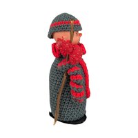 Vintage Hand Crocheted Hobo Clown Doll | Handmade Clown | Crochet Doll | Collectible Doll | Unique Gift