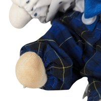 Vintage Clown Doll with Plaid and Polka Dots | Collectible Clown Doll | Whimsical Doll | Toy Collector | 8-inch Doll