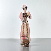 2004 Avon Presidents Club Mrs. Albee Award Figurine, Vintage Avon Collectible, Woman with Luggage, Sales Achievement Award, Original Box