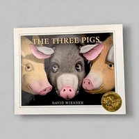 2001 The Three Pigs by David Wiesner, Caldecott Medal Winner, Hardcover Children's Book, Vintage Storybook Gift