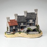 1987 David Winter Miners Row, The Midland Collections, English Village Sculpture, Vintage Collectible, Gift for Collector