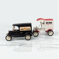Vintage Diecast Banks - ERTL Big Bear & Fleet Farm Trucks - With Boxes