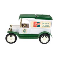 Vintage Oil Company Diecast Banks - Castrol & Polarine Model T Trucks - With Box