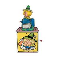 1971 Mattel Mother Goose Jack-in-the-Box, Vintage Toy, Working Musical Toy, Nursery Decor, Collectible Toy