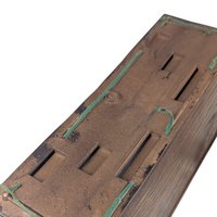 Vintage Lerner Carved Style Plastic Desk Organizer, Faux Wood Letter Holder, Office Storage