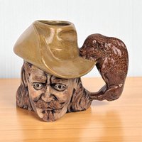 1979 Buffalo Bill Cody Ceramic Mug, Western History Collectible, American Frontier Portrait Mug