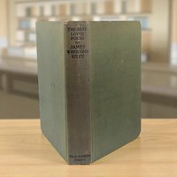 1920 James Whitcomb Riley Best Loved Poems Book, Antique Illustrated Poetry, Literary Gift